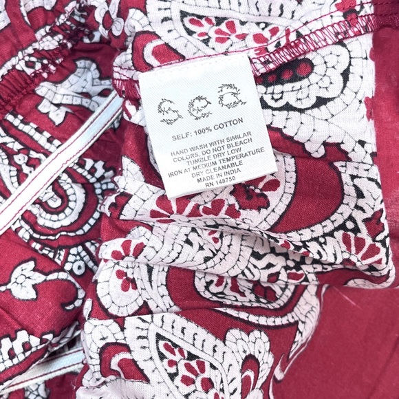 NEW! SEA New York BLOCK PRINT SHIRRED SWEETHEART puff sleeve top XXS and L - Picture 3 of 8